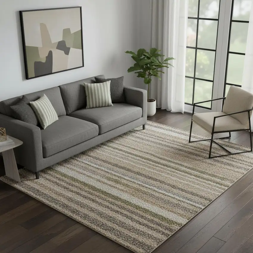 Blue And Ivory Geometric Area Rug Photo 1