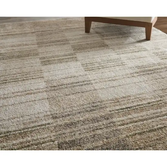 Blue And Ivory Geometric Area Rug Photo 4