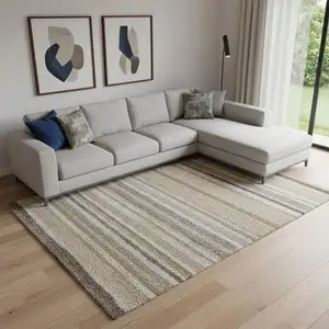 Photo of Blue And Ivory Geometric Area Rug