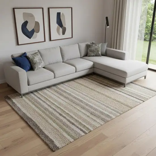 Blue And Ivory Geometric Area Rug Photo 1