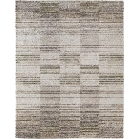 Blue And Ivory Geometric Area Rug Photo 6