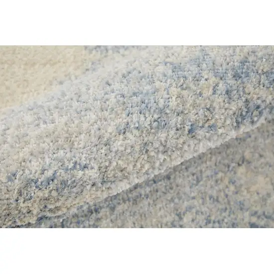 Blue And Ivory Geometric Area Rug Photo 2