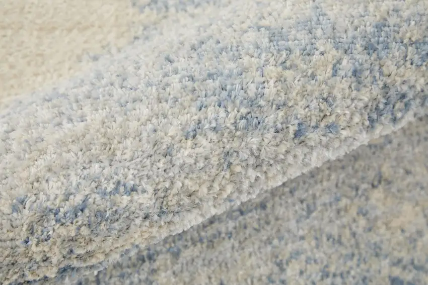 Blue And Ivory Geometric Area Rug Photo 2