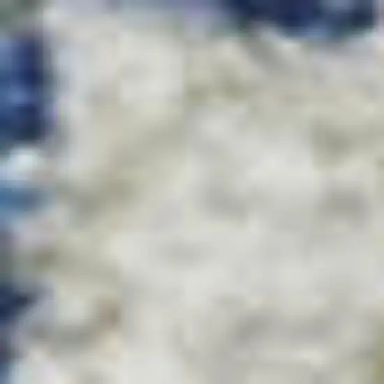 Blue And Ivory Geometric Washable Area Rug With UV Protection Photo 4