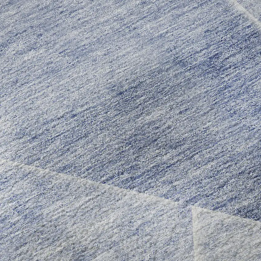 Blue And Ivory Geometric Washable Area Rug With UV Protection Photo 9