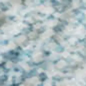 Photo of Blue And Ivory Geometric Washable Area Rug With UV Protection