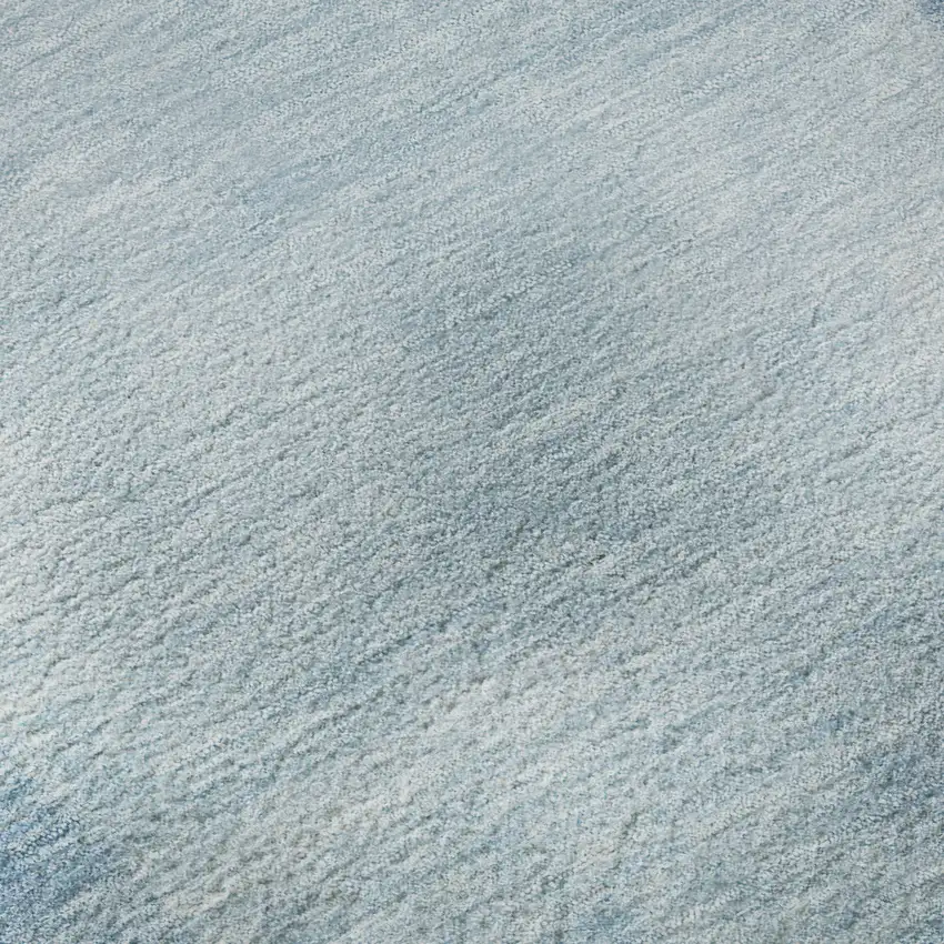 Blue And Ivory Geometric Washable Area Rug With UV Protection Photo 1