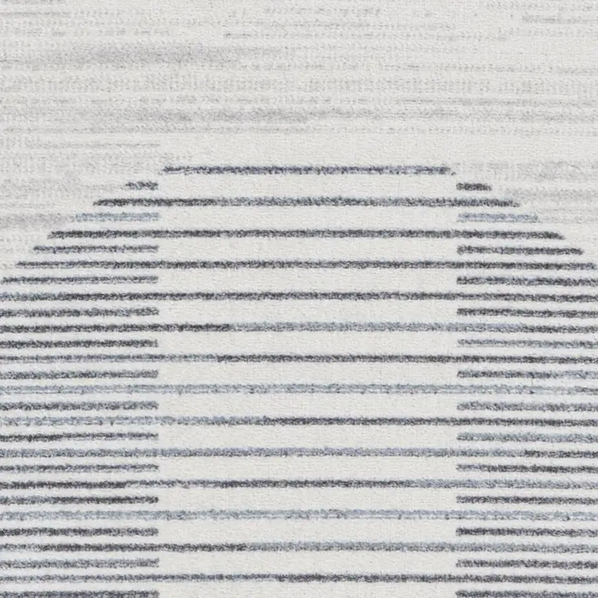 Blue And Ivory Geometric Washable Area Rug Photo 3