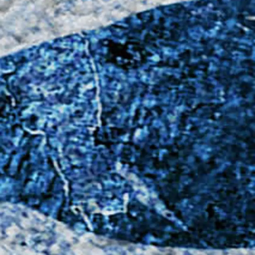 Blue And Ivory Nautical Washable Area Rug With UV Protection Photo 4