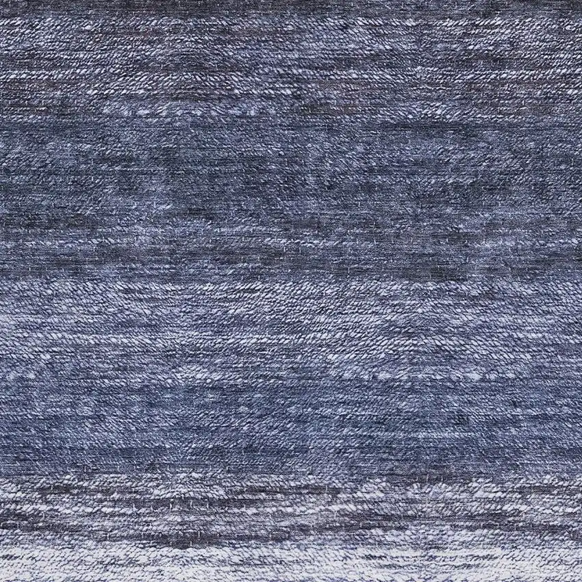 Blue And Ivory Ombre Washable Area Rug With UV Protection Photo 3