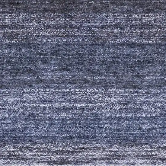 Blue And Ivory Ombre Washable Area Rug With UV Protection Photo 3