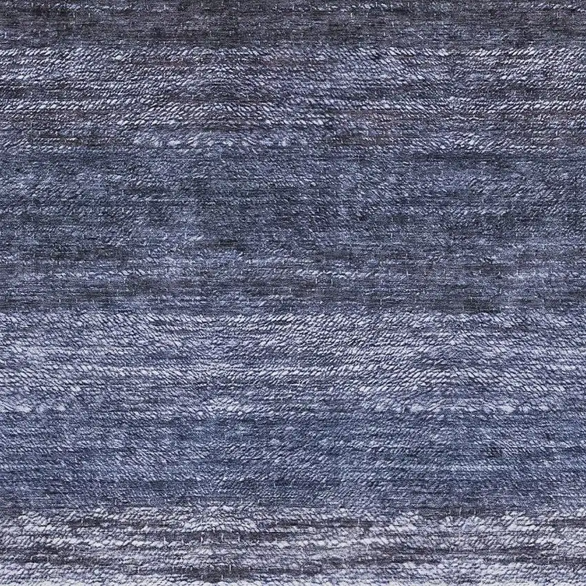 Blue And Ivory Ombre Washable Area Rug With UV Protection Photo 3