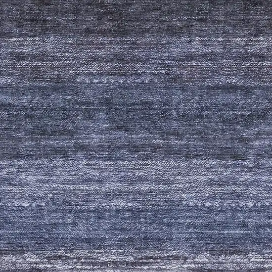 Blue And Ivory Ombre Washable Area Rug With UV Protection Photo 3