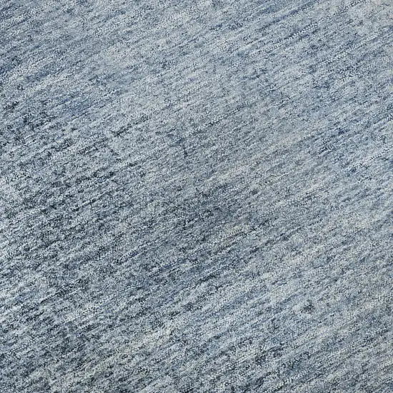 Blue And Ivory Ombre Washable Area Rug With UV Protection Photo 9