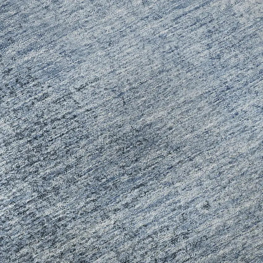 Blue And Ivory Ombre Washable Area Rug With UV Protection Photo 8