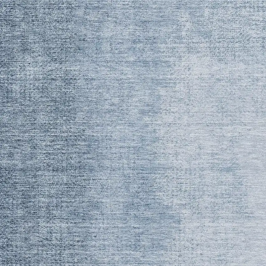 Blue And Ivory Ombre Washable Area Rug With UV Protection Photo 3