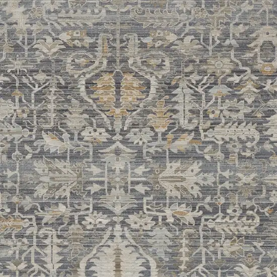 Blue And Ivory Oriental Area Rug Photo 8