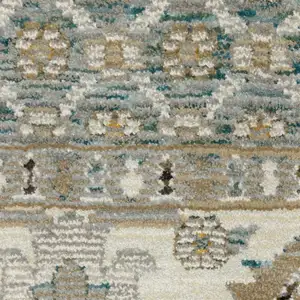 Photo of Blue And Ivory Oriental Area Rug