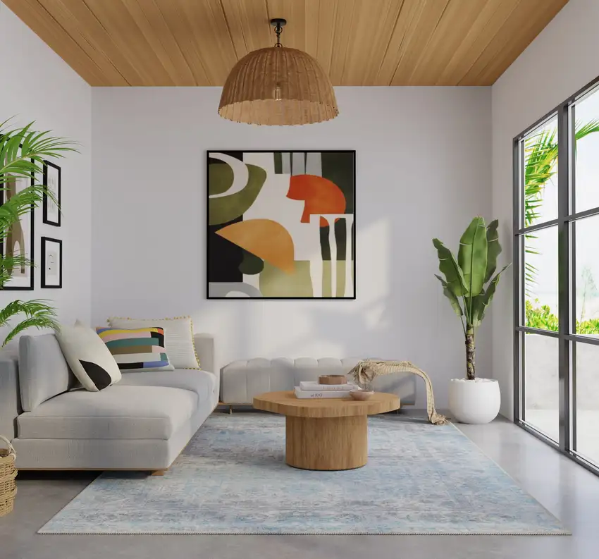 Blue And Ivory Oriental Hand Woven Area Rug Photo 5