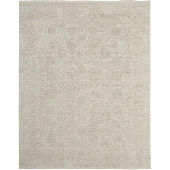 Blue And Ivory Oriental Hand Woven Area Rug Photo 2