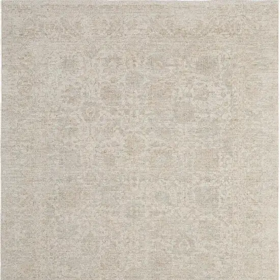 Blue And Ivory Oriental Hand Woven Area Rug Photo 4