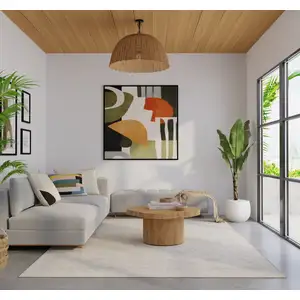 Photo of Blue And Ivory Oriental Hand Woven Area Rug