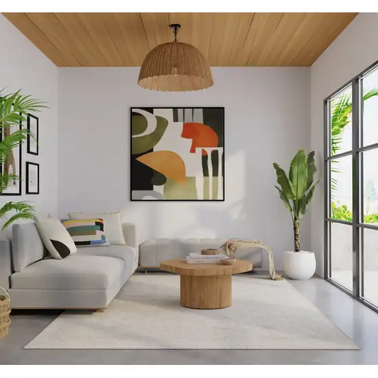 Blue And Ivory Oriental Hand Woven Area Rug Photo 6