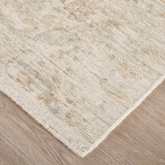 Blue And Ivory Oriental Hand Woven Area Rug Photo 9