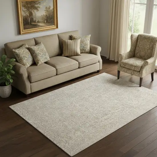 Blue And Ivory Oriental Hand Woven Area Rug Photo 1