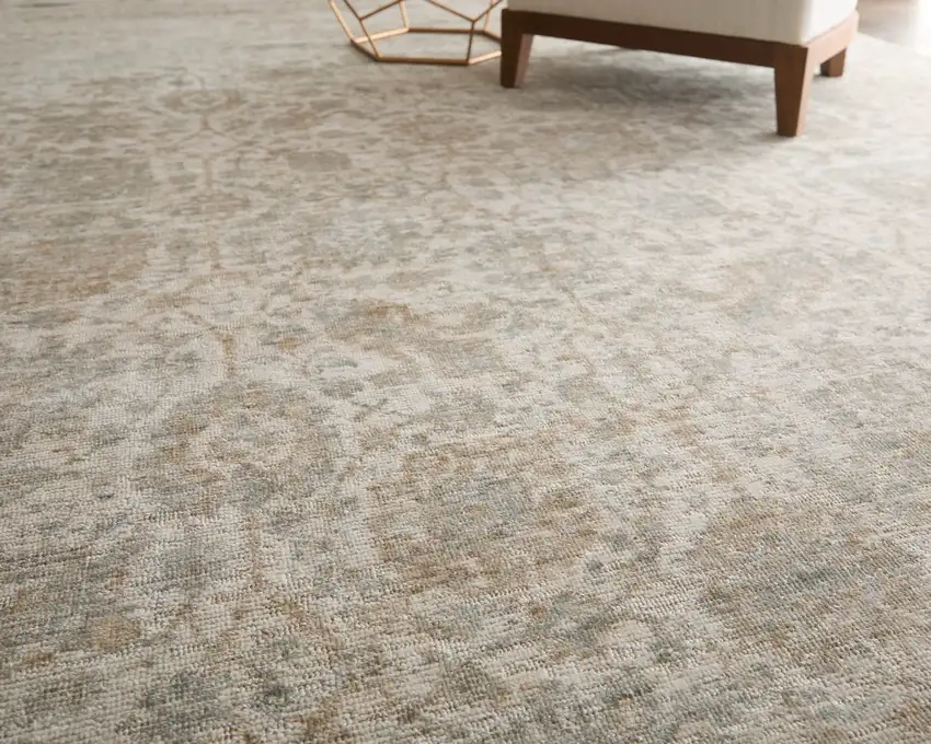 Blue And Ivory Oriental Hand Woven Area Rug Photo 5