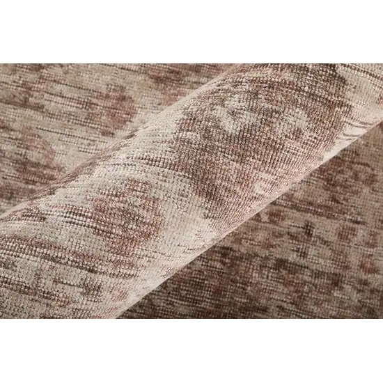 Blue And Ivory Oriental Hand Woven Area Rug Photo 8