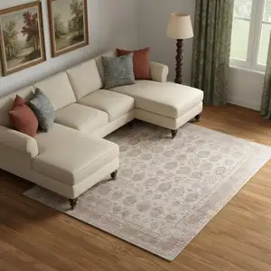 Photo of Blue And Ivory Oriental Hand Woven Area Rug