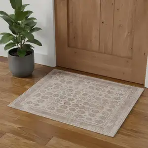 Photo of Blue And Ivory Oriental Hand Woven Area Rug