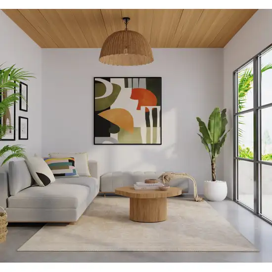 Blue And Ivory Oriental Hand Woven Area Rug Photo 6