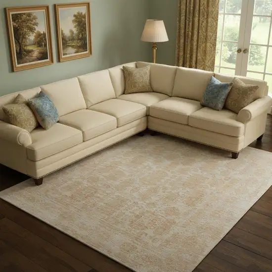 Blue And Ivory Oriental Hand Woven Area Rug Photo 1