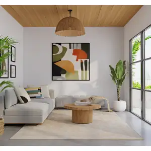 Photo of Blue And Ivory Oriental Hand Woven Area Rug