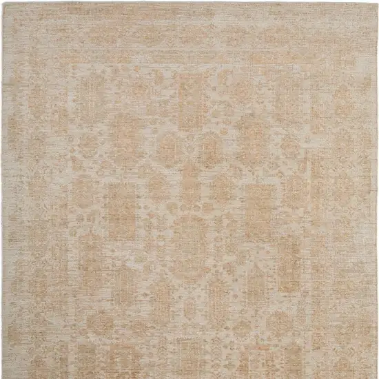 Blue And Ivory Oriental Hand Woven Area Rug Photo 4
