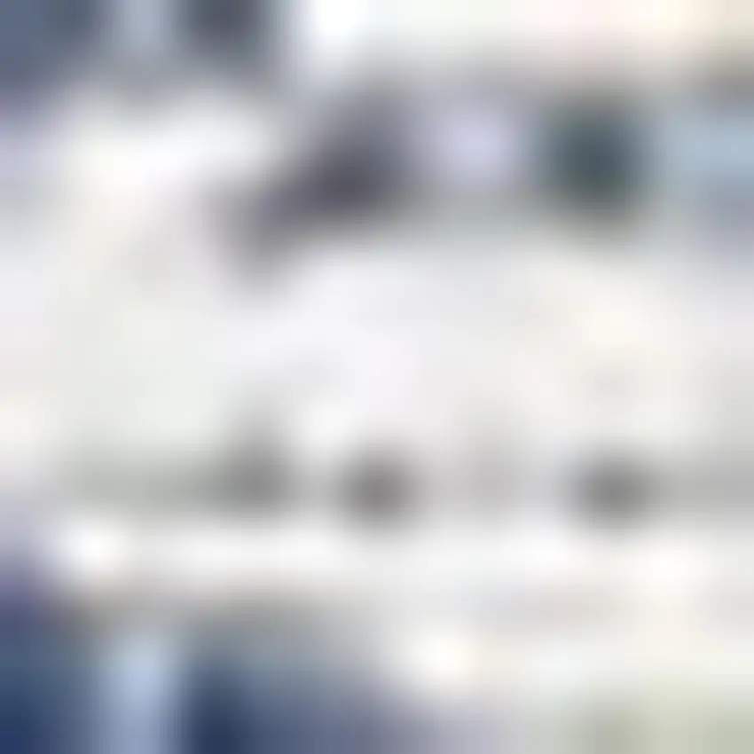 Blue And Ivory Striped Indoor Outdoor Area Rug Photo 2