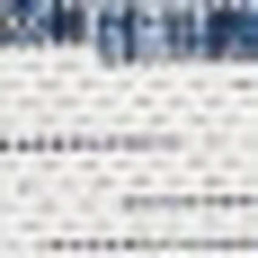 Blue And Ivory Striped Indoor Outdoor Area Rug Photo 2