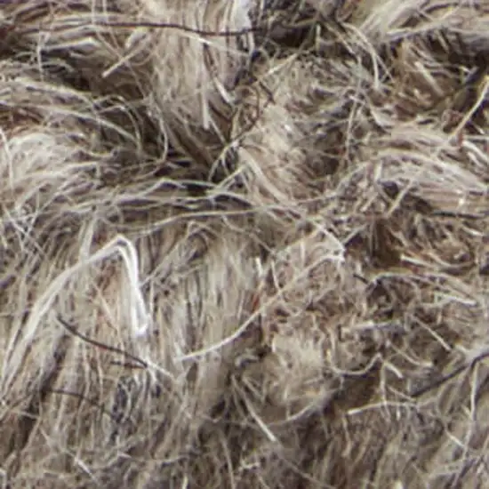 Blue And Ivory Wool Abstract Hand Tufted Area Rug Photo 3