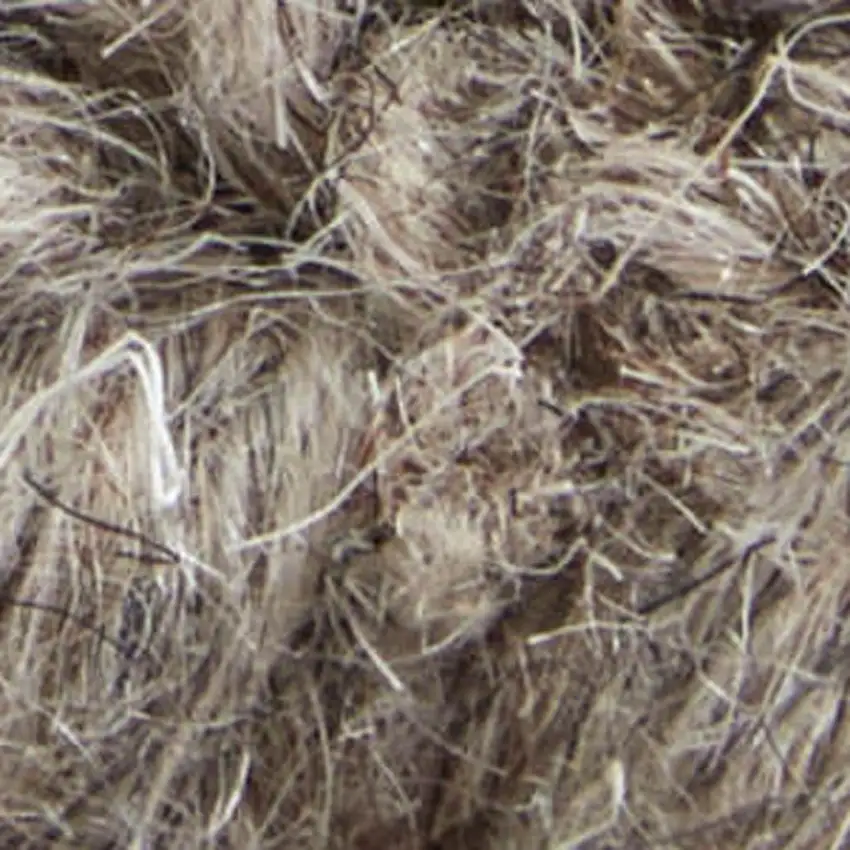 Blue And Ivory Wool Abstract Hand Tufted Area Rug Photo 3