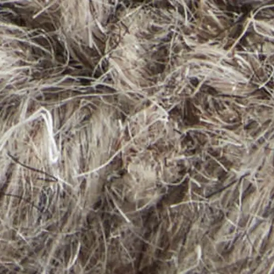 Blue And Ivory Wool Abstract Hand Tufted Area Rug Photo 3