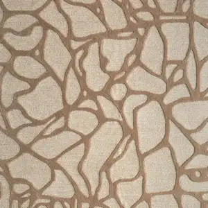 Photo of Blue And Ivory Wool Abstract Hand Tufted Area Rug