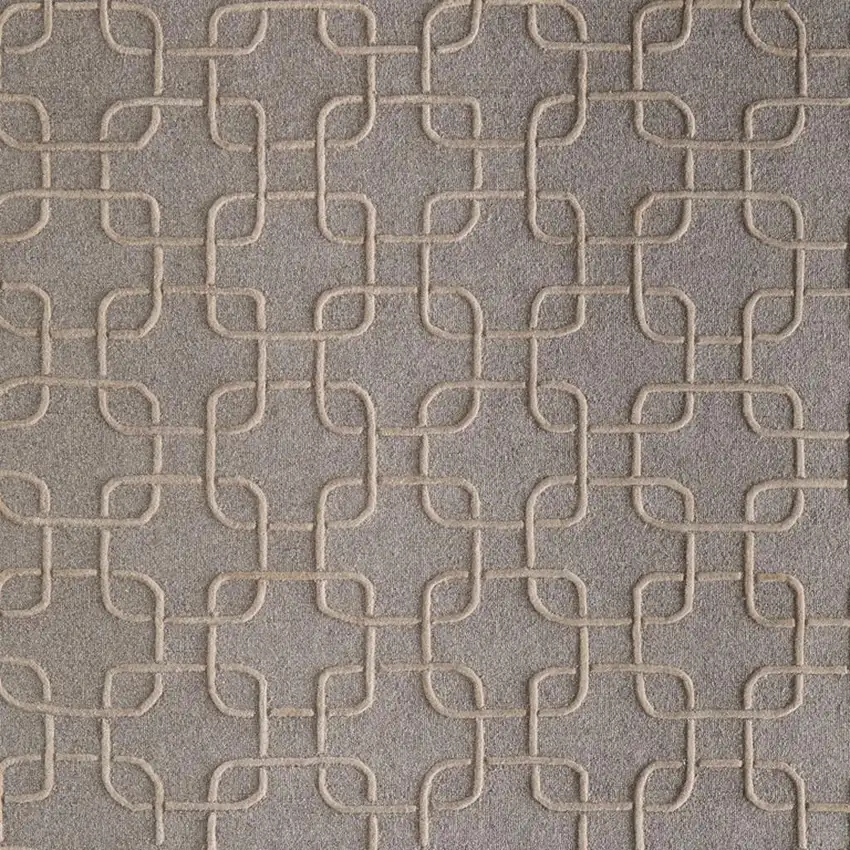 Blue And Ivory Wool Floral Hand Tufted Area Rug Photo 3