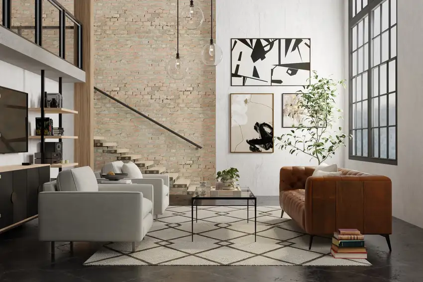 Blue And Ivory Wool Floral Hand Tufted Area Rug Photo 6