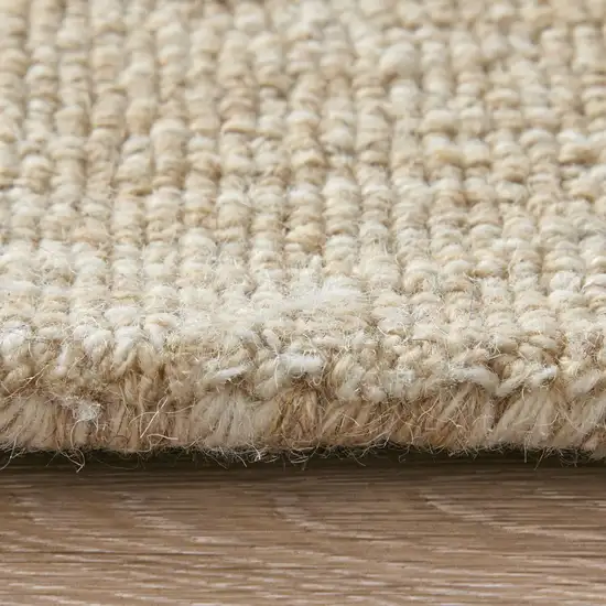 Blue And Ivory Wool Floral Hand Tufted Area Rug Photo 2