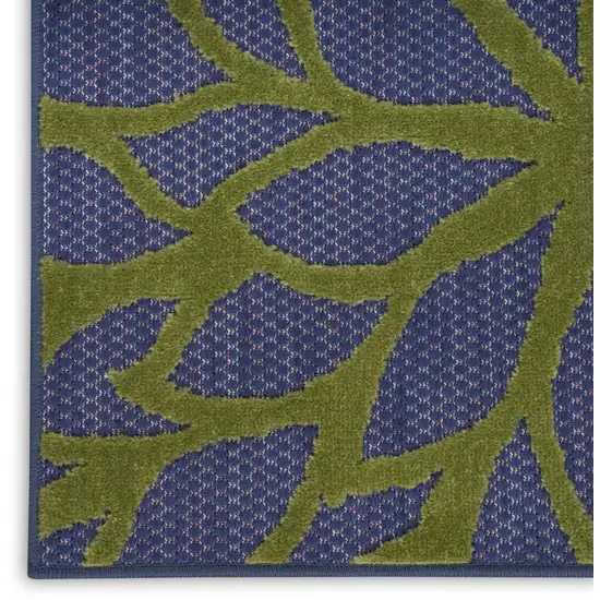 Blue Yellow and Green Indoor Outdoor Area Rug Photo 6