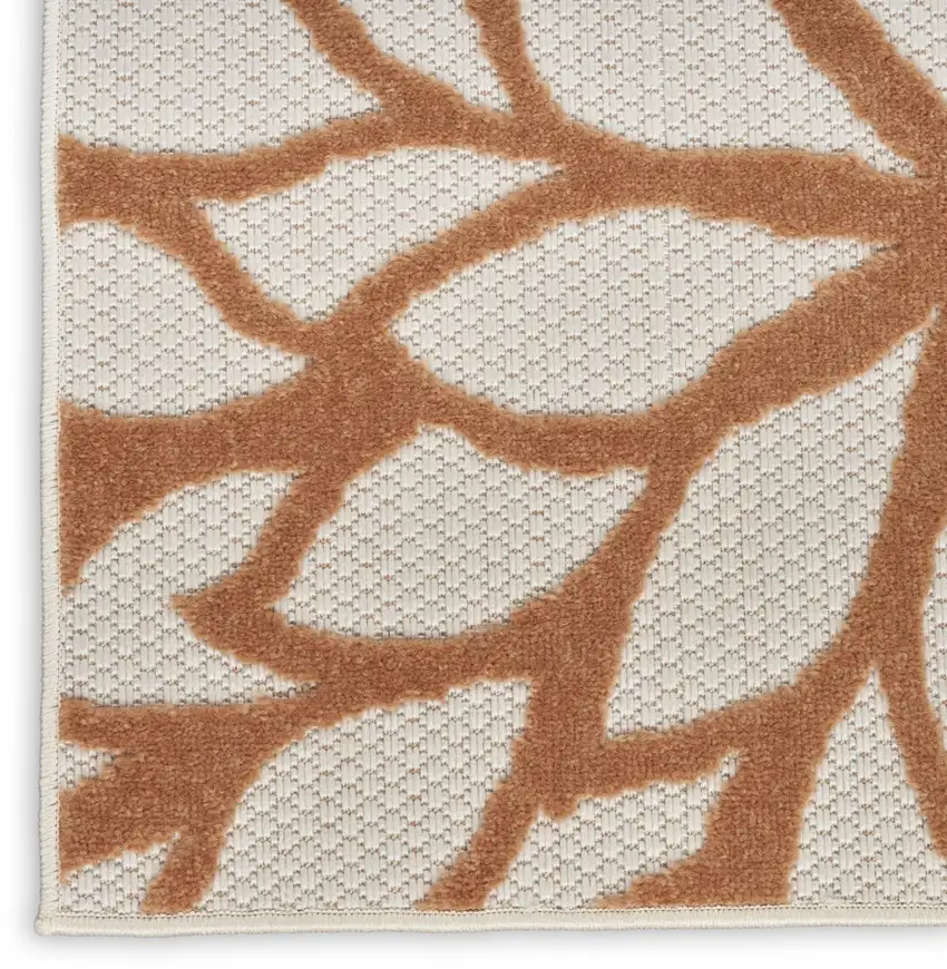 Ivory Green And Blue Indoor Outdoor Area Rug Photo 5