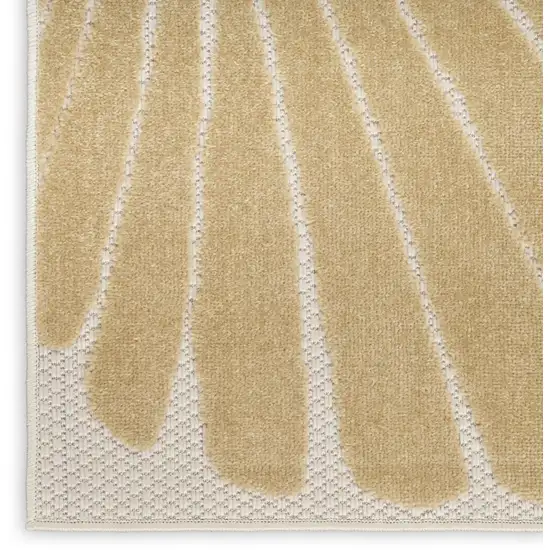 Ivory Orange And Blue Indoor Outdoor Area Rug Photo 4