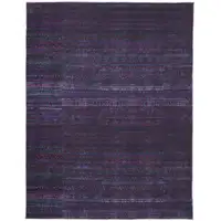 Photo of Blue And Purple Striped Power Loom Area Rug